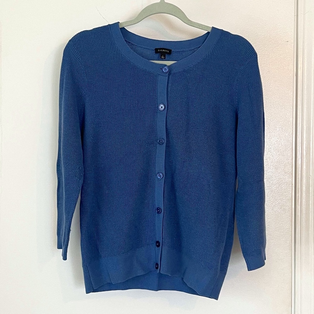 Talbots Cardigan 3/4 length Sleeve